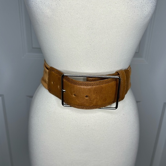3.1 Phillip Lim tan Brown leather waist belt Medium - Picture 1 of 9